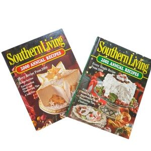 Vintage Southern Living annual recipes cookbooks - 2000 & 2001
